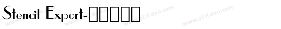 Stencil Export字体转换